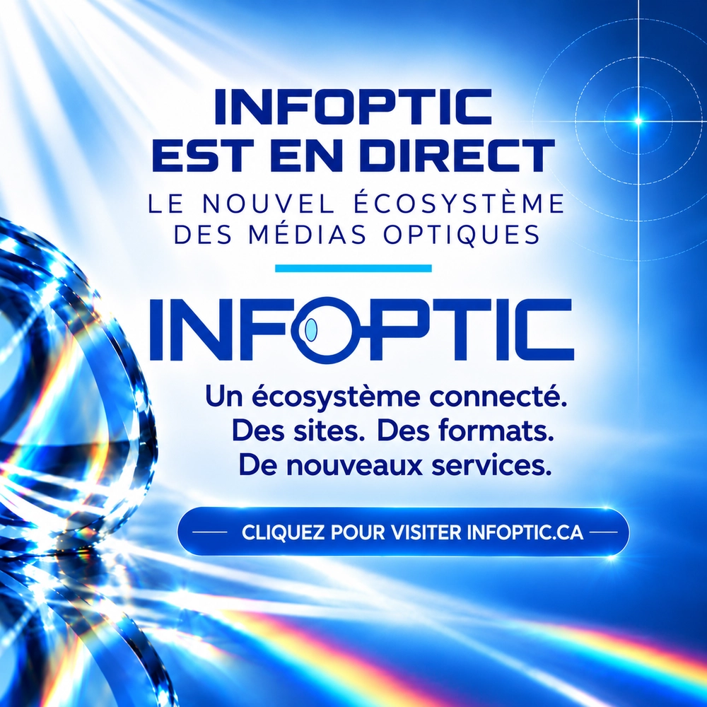 Infoptic - Un nouveau chapitre dans les médias optiques. Opti-News | Opti-Guide. Révélation mercredi 7 octobre 2026.